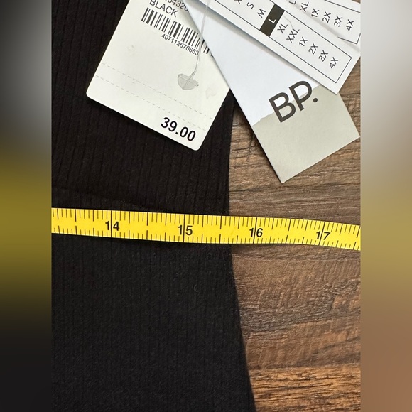 BP Nordstrom Womens Ribbed
Knit Mini Dress lettuce EDGES
Tied SZ LG BLACK - Picture 7 of 12